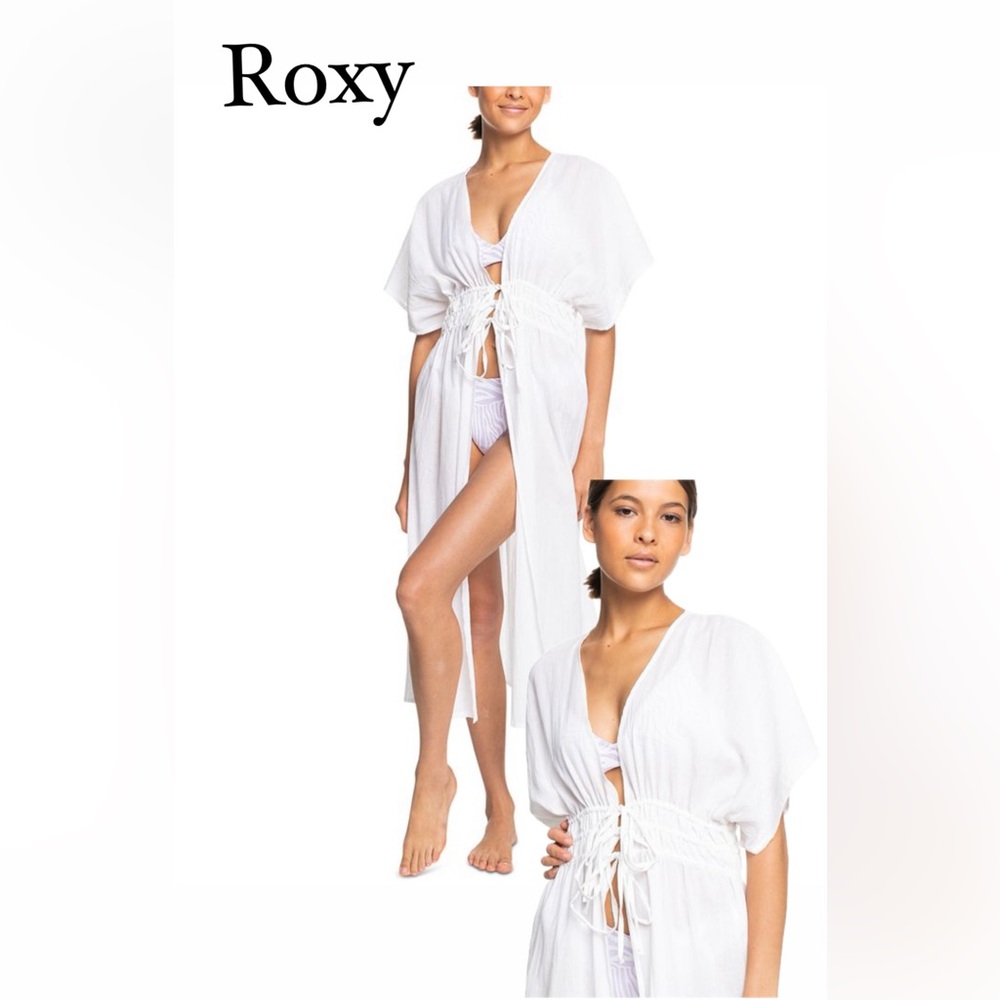 NWT ROXY Summer Story Dress Beach Cover Up 100% Cotton
